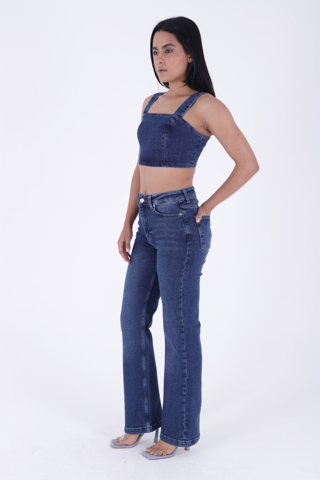 XLJ Stitched Hems Wide Leg Relaxed Jean Mixed - Figueras