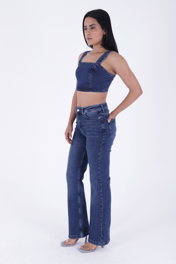 XLJ Stitched Hems Wide Leg Relaxed Jean Mixed - Figueras
