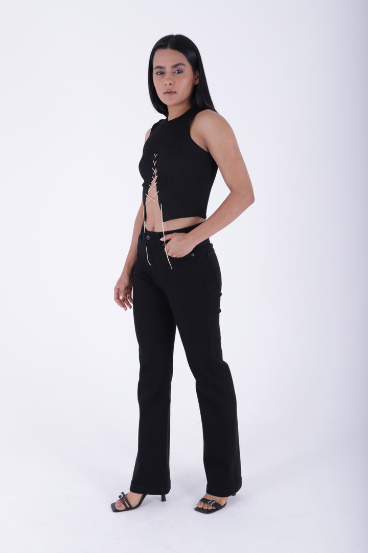 XLJ Stitched Hems Wide Leg Relaxed Jean Mixed - Brantford