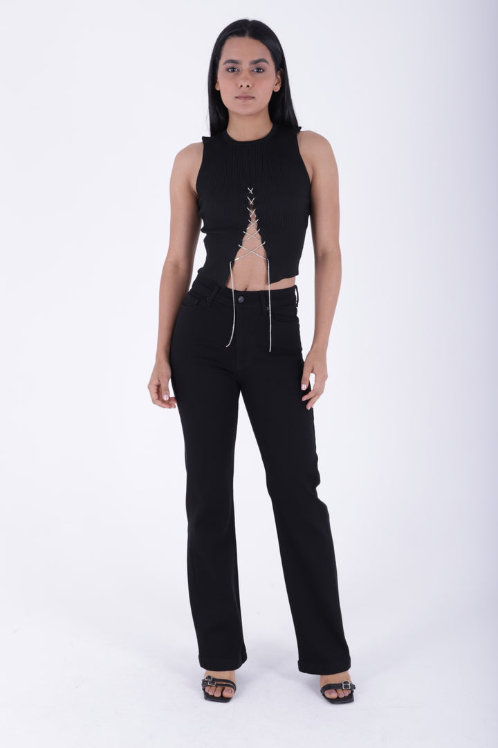 XLJ Stitched Hems Wide Leg Relaxed Jean Mixed - Brantford