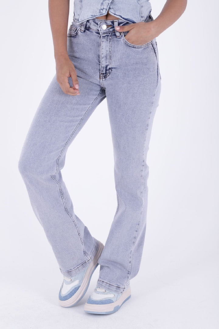 XLJ Stitched Hems Wide Leg Relaxed Jean Mixed - Liverpool