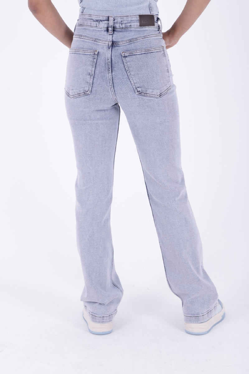 XLJ Stitched Hems Wide Leg Relaxed Jean Mixed - Liverpool