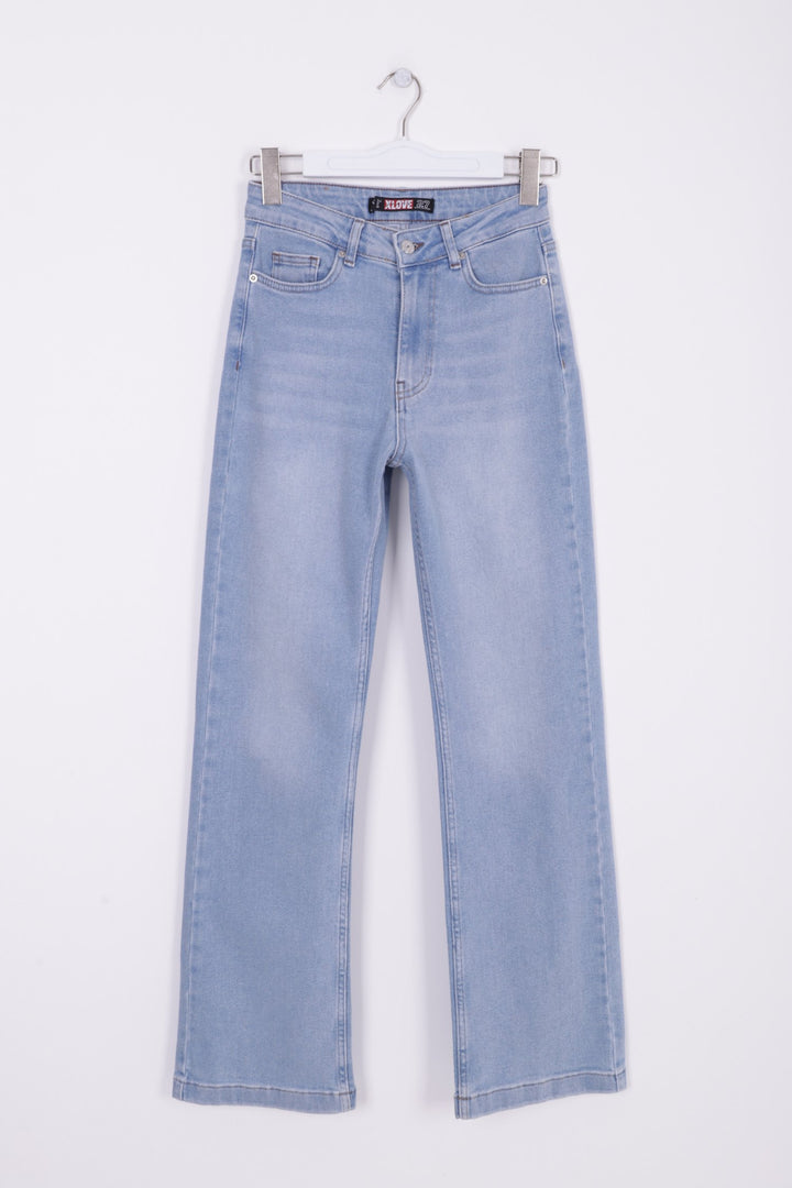 XLJ Stitched Hems Wide Leg Relaxed Jean Mixed - Skenderaj
