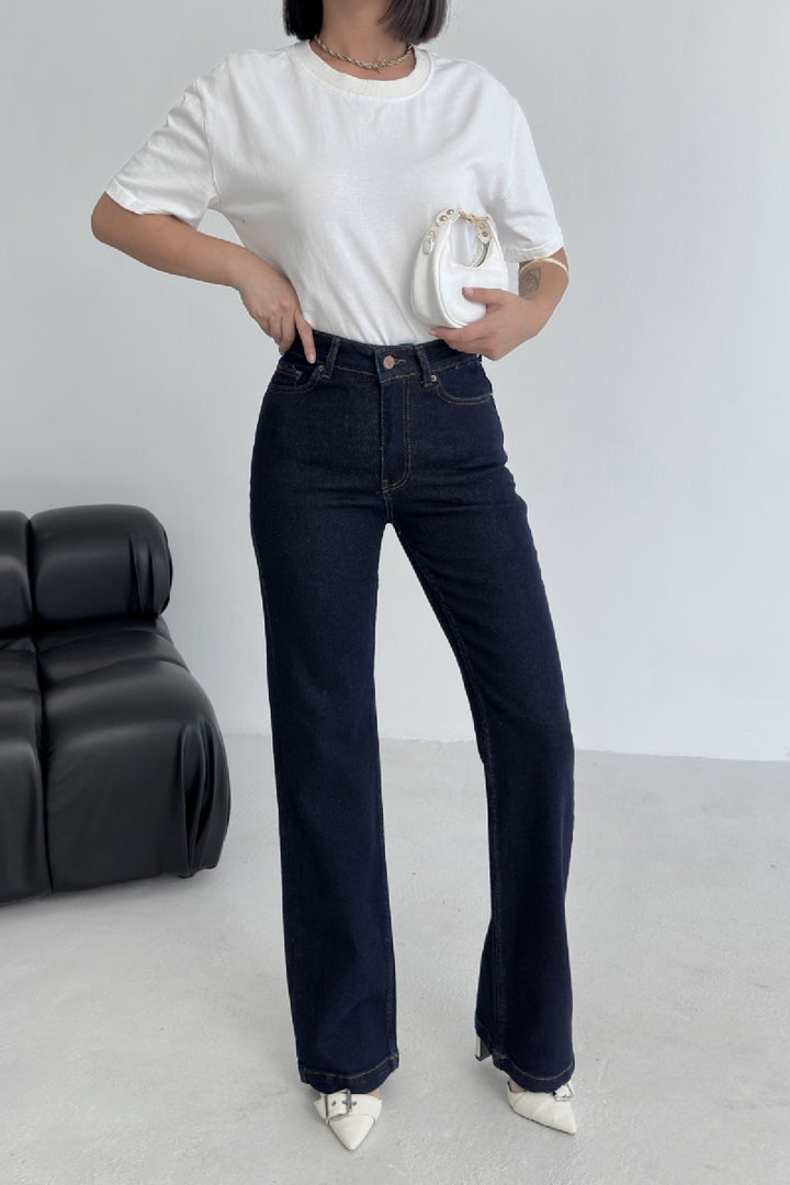 XLJ Stitched Hems Wide Leg Relaxed Jean Mixed - Galapagar