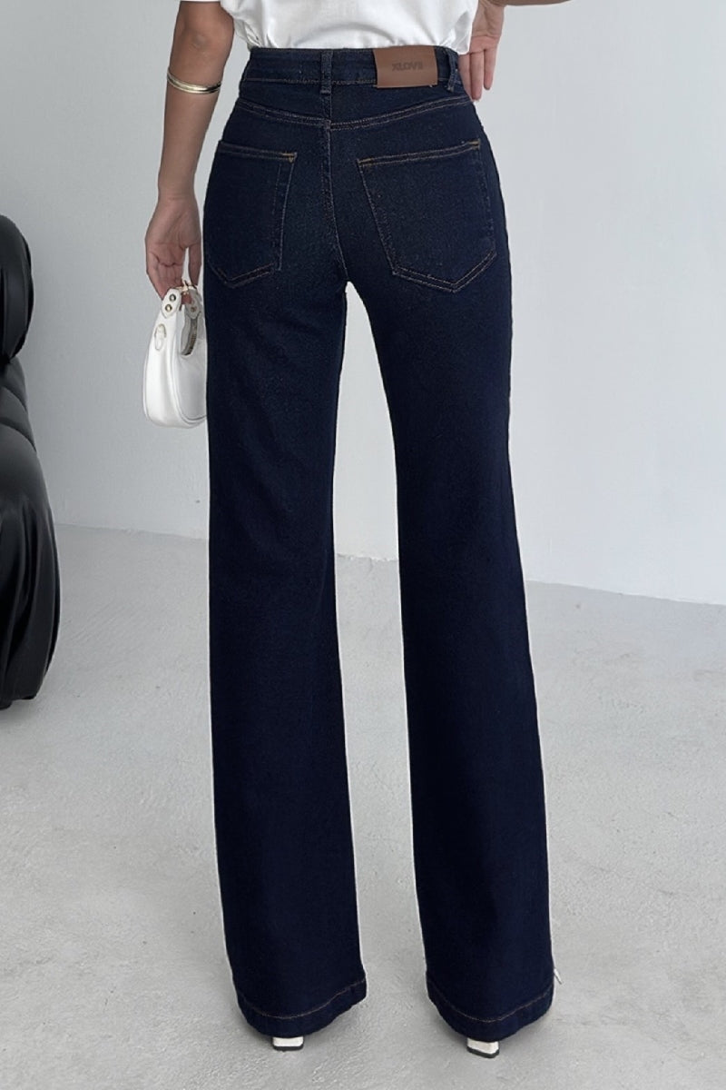 XLJ Stitched Hems Wide Leg Relaxed Jean Mixed - Galapagar