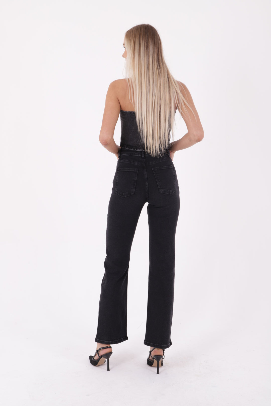 XLJ Stitched Hems Wide Leg Relaxed Jean Mixed - Tuxpan