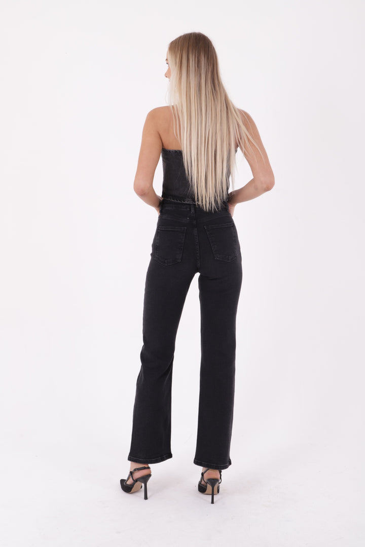 XLJ Stitched Hems Wide Leg Relaxed Jean Mixed - Tuxpan