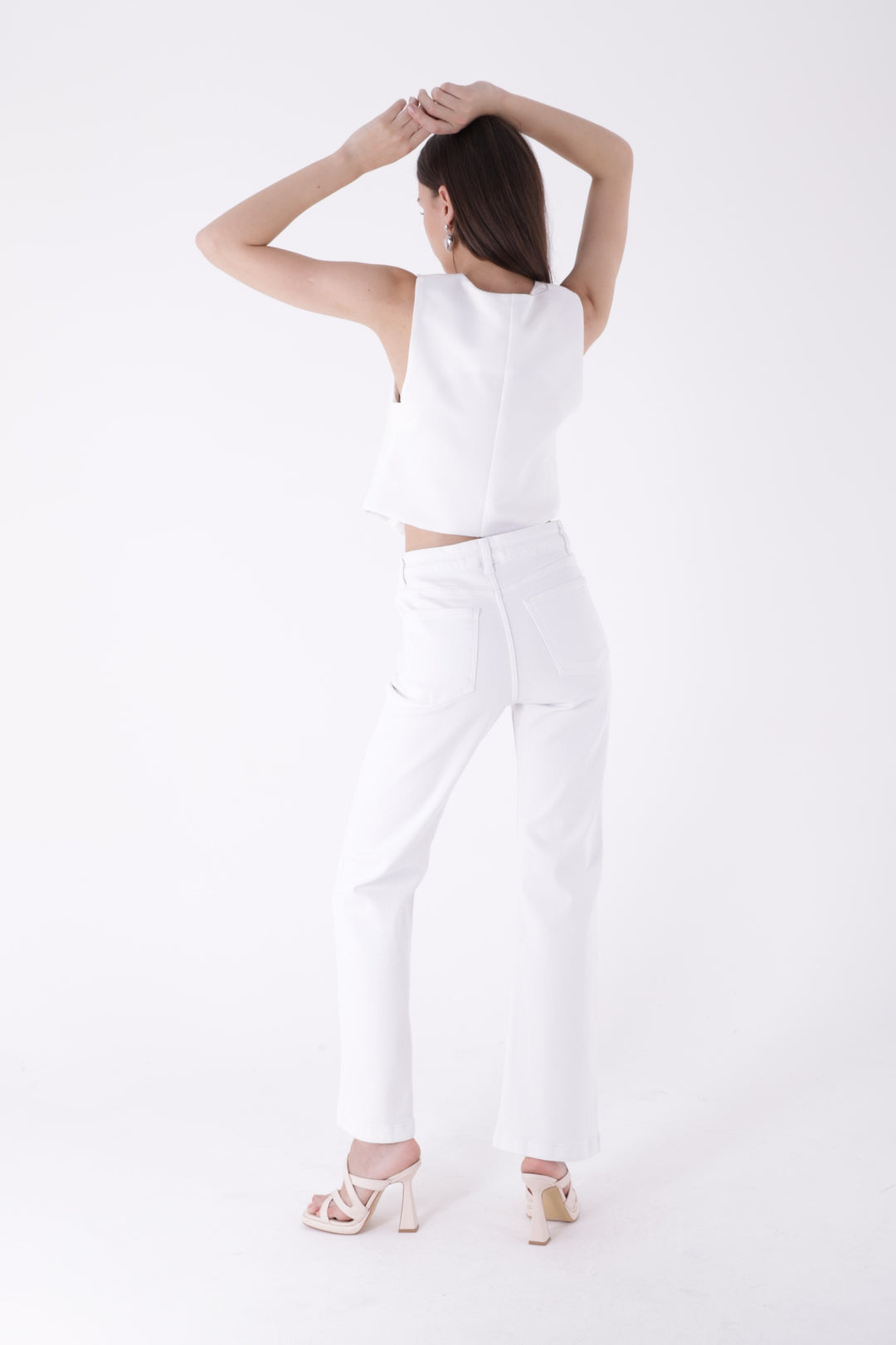 XLJ Stitched Hems Wide Leg Relaxed Jean Mixed - Bellevue