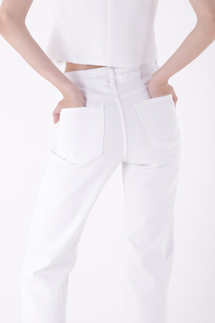 XLJ Stitched Hems Wide Leg Relaxed Jean Mixed - Bellevue