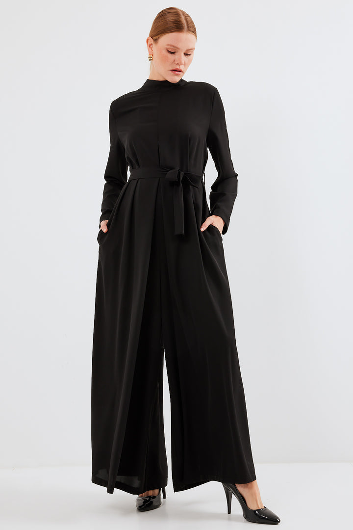 BGD Women Long Jumpsuit Dress - Black - Avondale