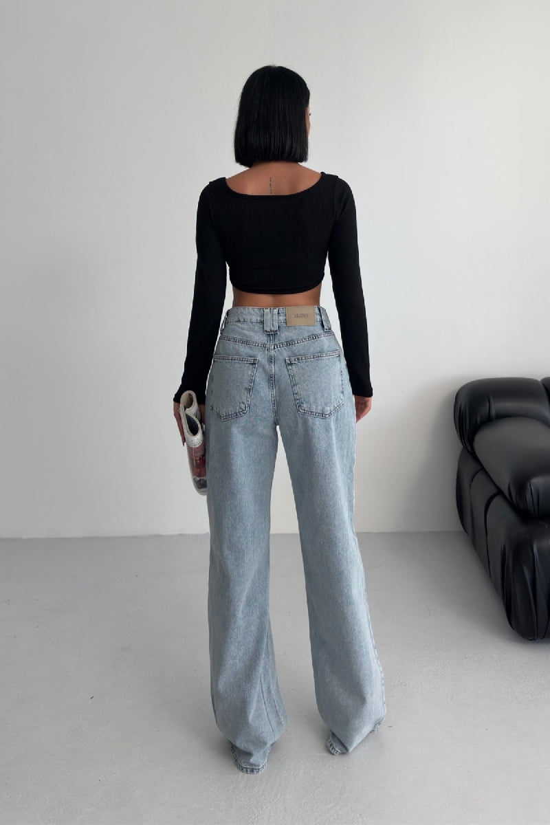 XLJ Wide Leg Baggy Relax Jean - West Lafayette