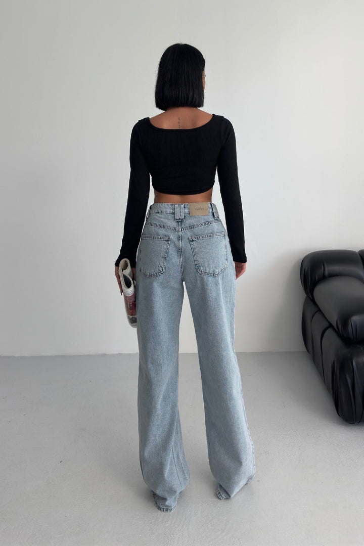 XLJ Wide Leg Baggy Relax Jean - West Lafayette