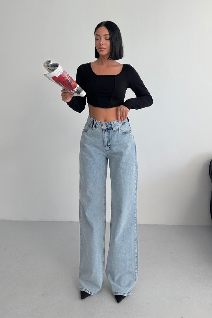 XLJ Wide Leg Baggy Relax Jean - West Lafayette