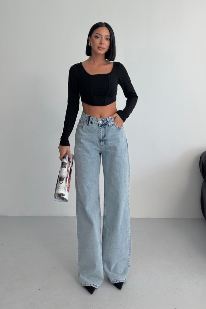 XLJ Wide Leg Baggy Relax Jean - West Lafayette