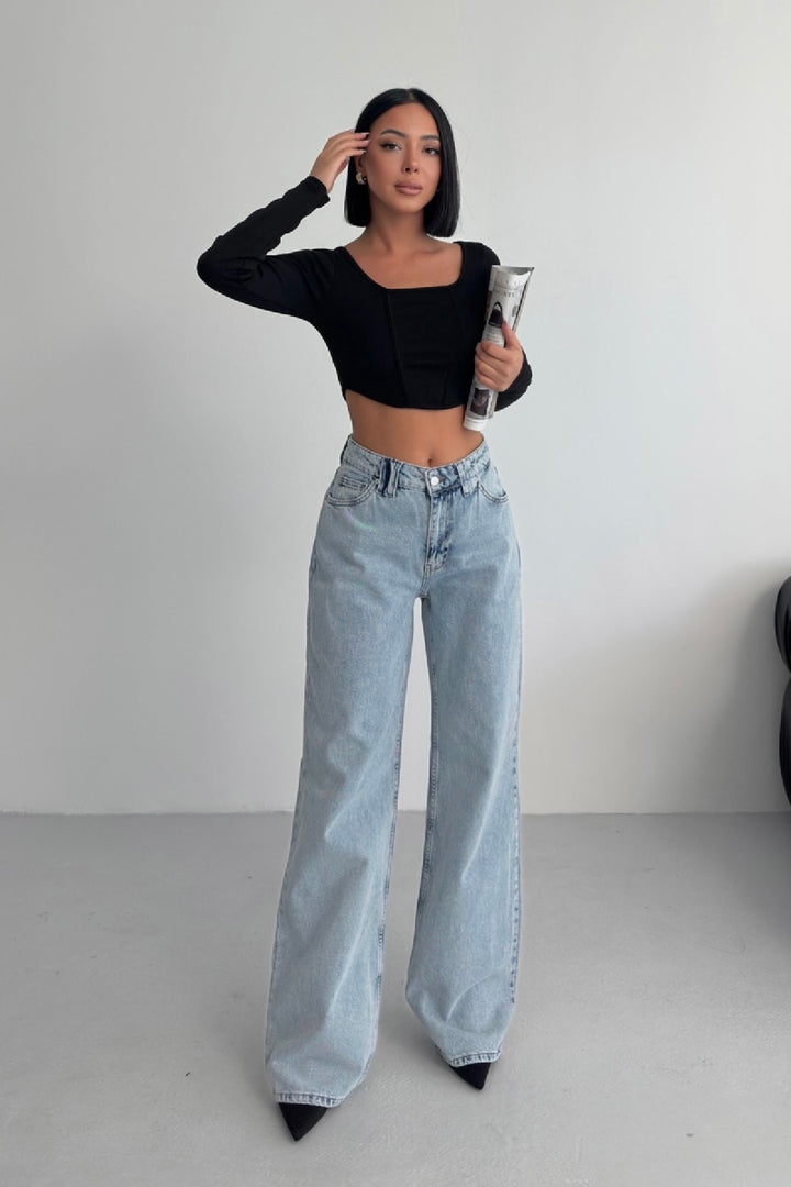 XLJ Wide Leg Baggy Relax Jean - West Lafayette