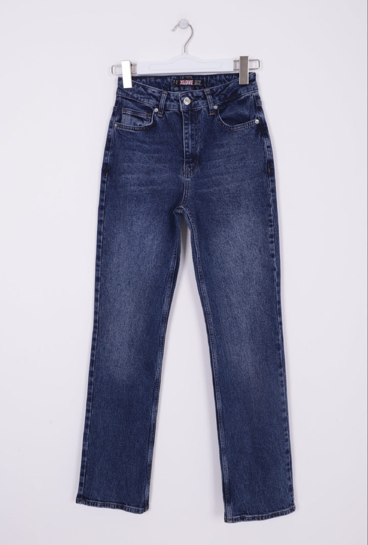 XLJ Stove Pipe Leg High Waist Jeans - Dunedin