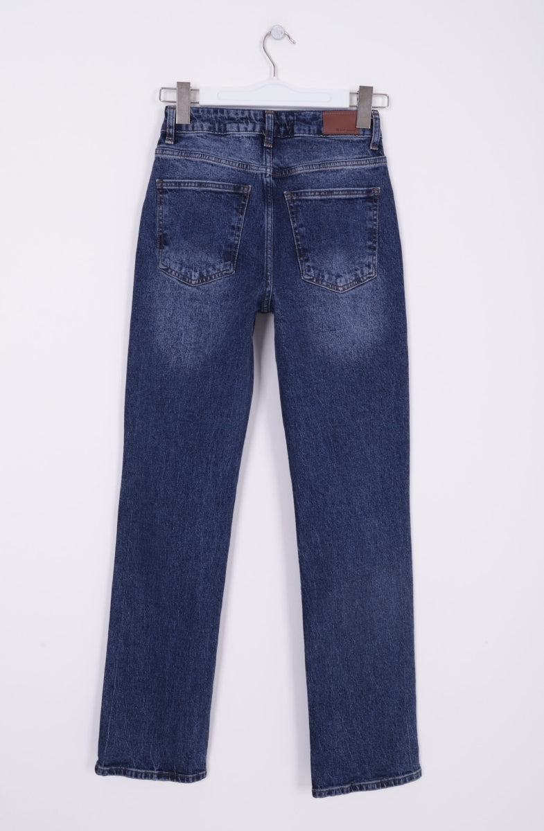 XLJ Stove Pipe Leg High Waist Jeans - Dunedin