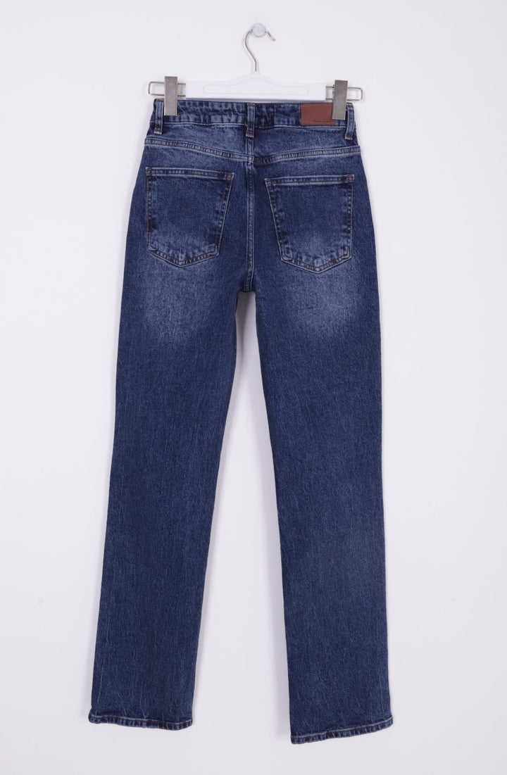 XLJ Stove Pipe Leg High Waist Jeans - Dunedin
