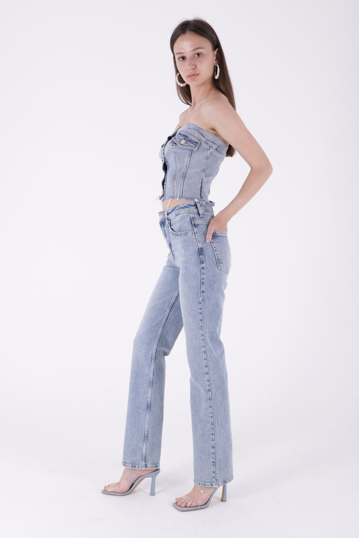 XLJ Stove Pipe Leg High Waist Jeans - Sault Ste. Marie