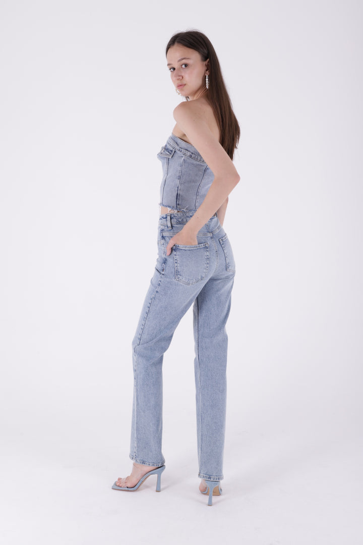 XLJ Stove Pipe Leg High Waist Jeans - Sault Ste. Marie