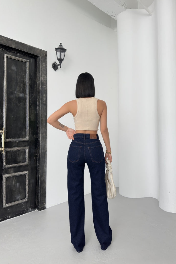 XLJ Stove Pipe Leg High Waist Jeans - Vancouver