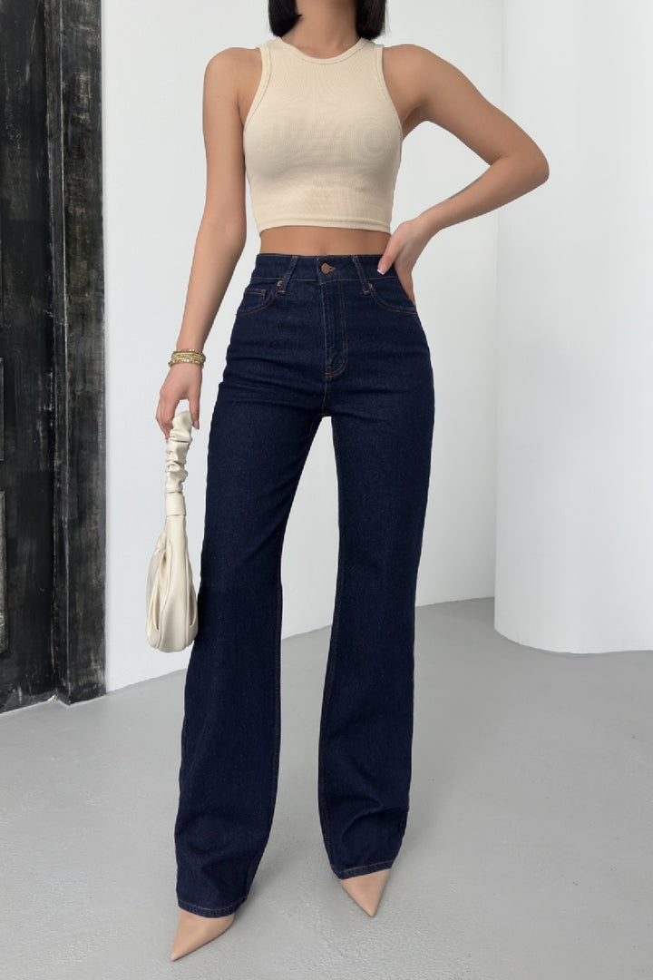 XLJ Stove Pipe Leg High Waist Jeans - Vancouver