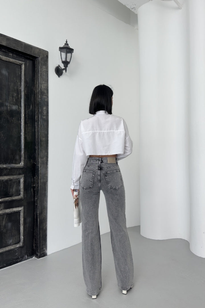 XLJ Stove Pipe Leg High Waist Jeans - San Andrés Tuxtla