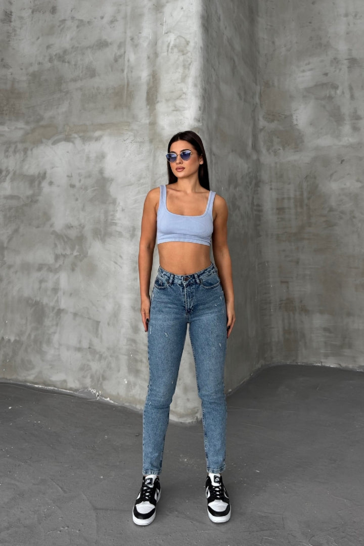 XLJ Laser Ripped Stretch Jean - Valle Hermoso