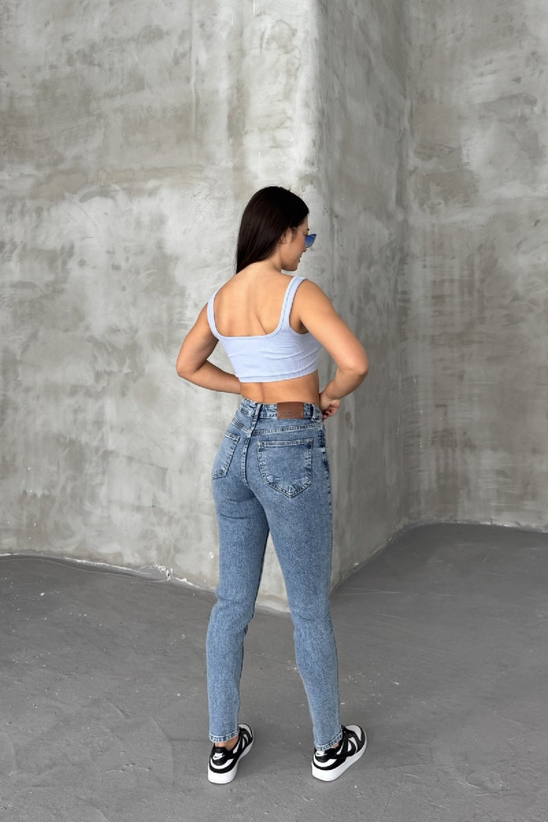 XLJ Laser Ripped Stretch Jean - Valle Hermoso
