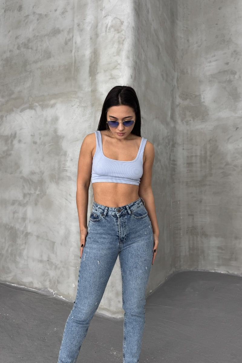 XLJ Laser Ripped Stretch Jean - Valle Hermoso