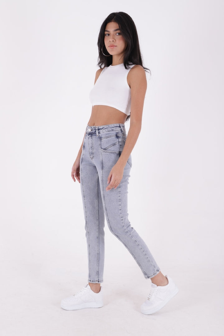 XLJ Front Split Mom Fit Jeans - Ourense