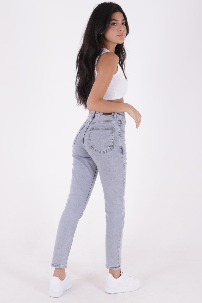 XLJ Front Split Mom Fit Jeans - Ourense