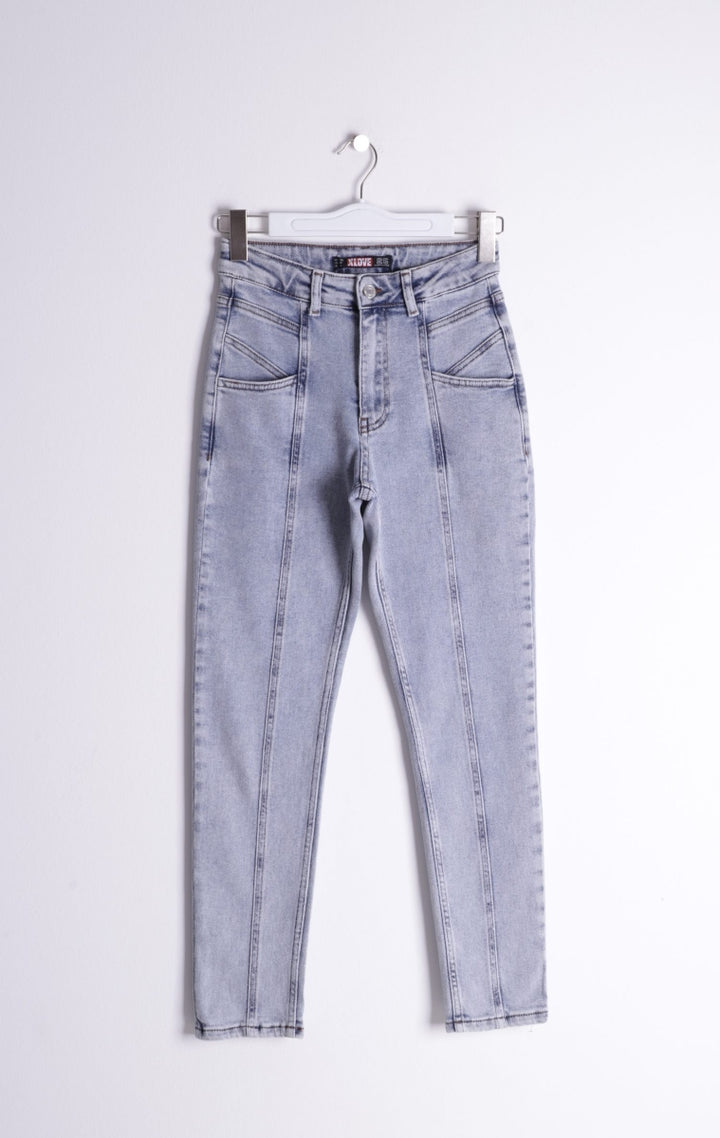 XLJ Front Split Mom Fit Jeans - Ourense