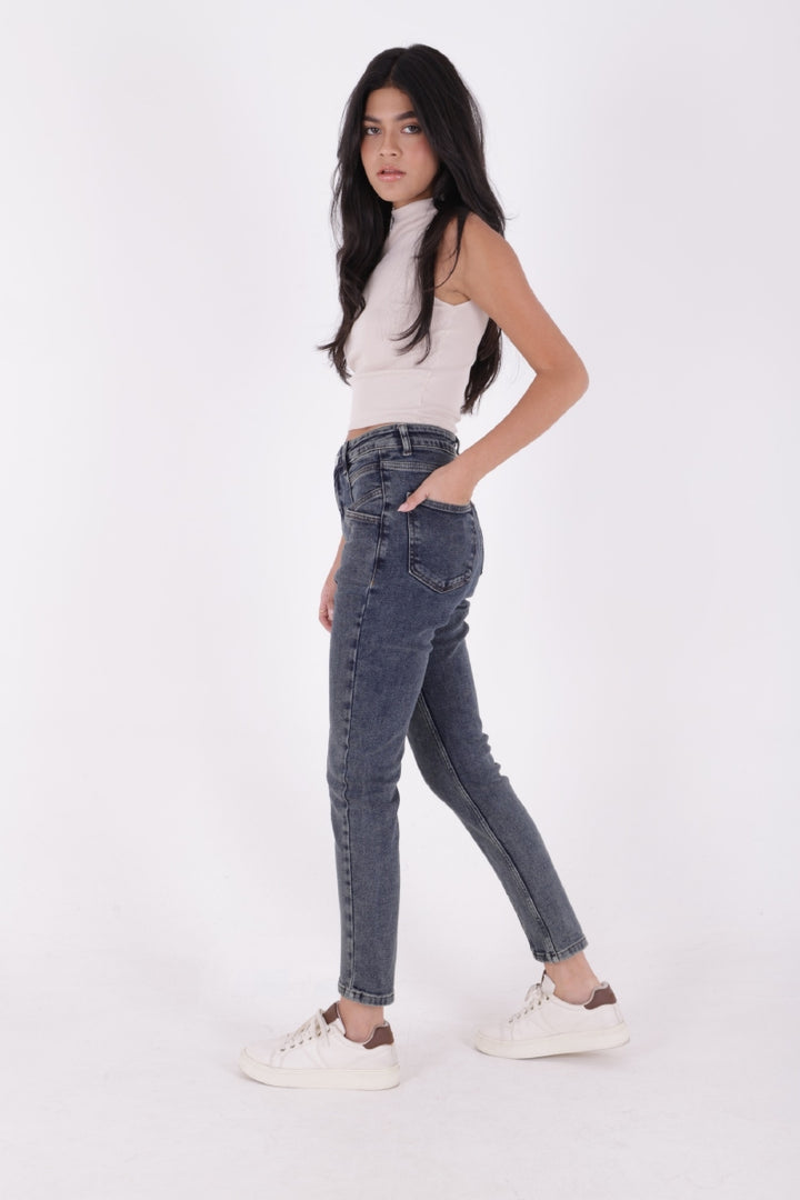 XLJ Front Split Mom Fit Jeans - Vlissingen