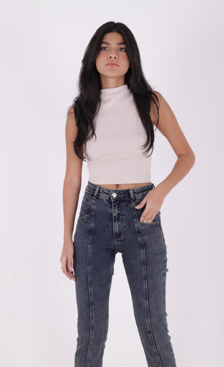 XLJ Front Split Mom Fit Jeans - Vlissingen