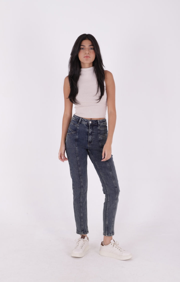 XLJ Front Split Mom Fit Jeans - Vlissingen