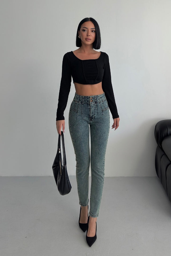 XLJ Skinny Jean with Dart Detail - Alenquer