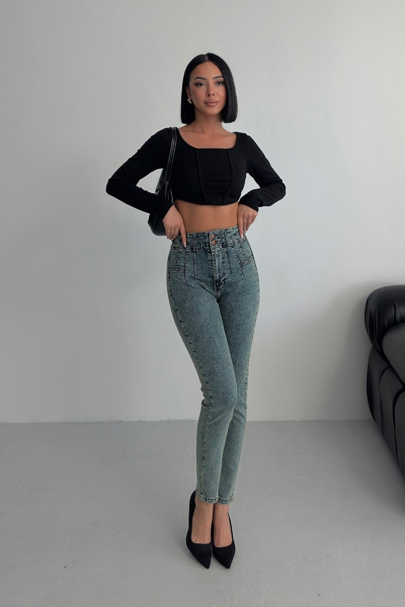 XLJ Skinny Jean with Dart Detail - Alenquer