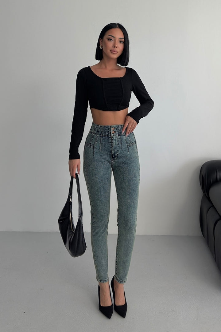 XLJ Skinny Jean with Dart Detail - Alenquer