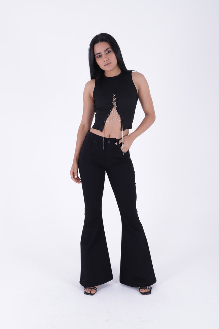 XLJ Wide Leg Flared Jean Mixed - Stow