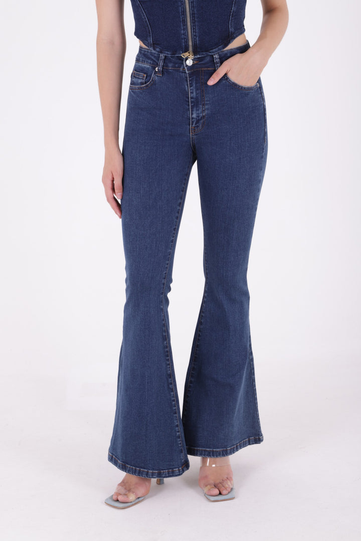 XLJ Wide Leg Flared Jean Mixed - Caldas da Rainha