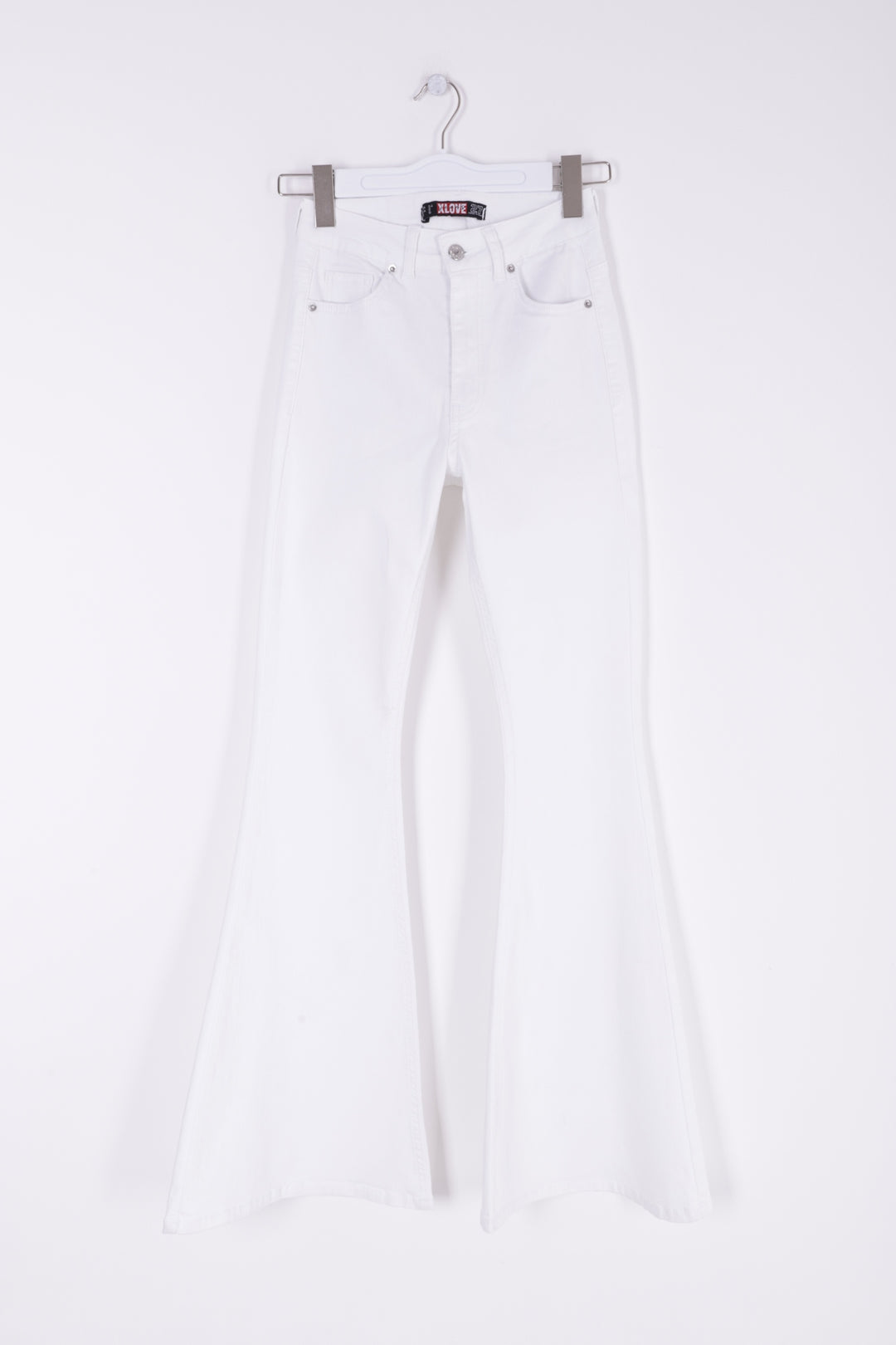 XLJ Wide Leg Flared Jean Mixed - Leer