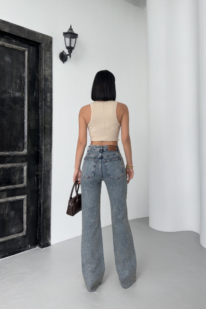 XLJ Straight Fit Crop Jean Mixed - Bethlehem
