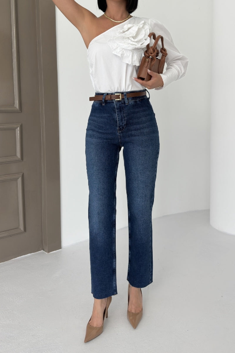 XLJ Palazzo Jeans with Pocket Detail - Bünde