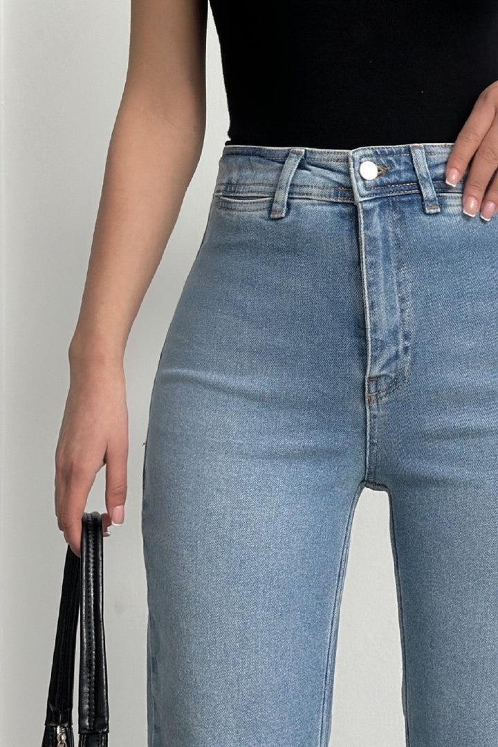XLJ Palazzo Jeans with Pocket Detail - Porto