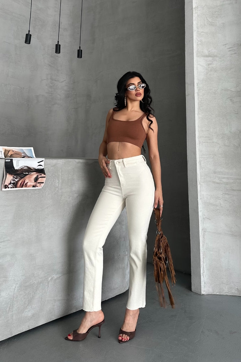 XLJ Palazzo Jeans with Pocket Detail - Lage