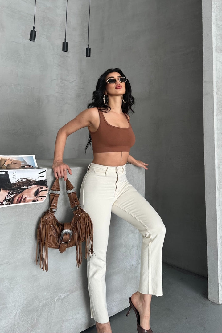 XLJ Palazzo Jeans with Pocket Detail - Lage