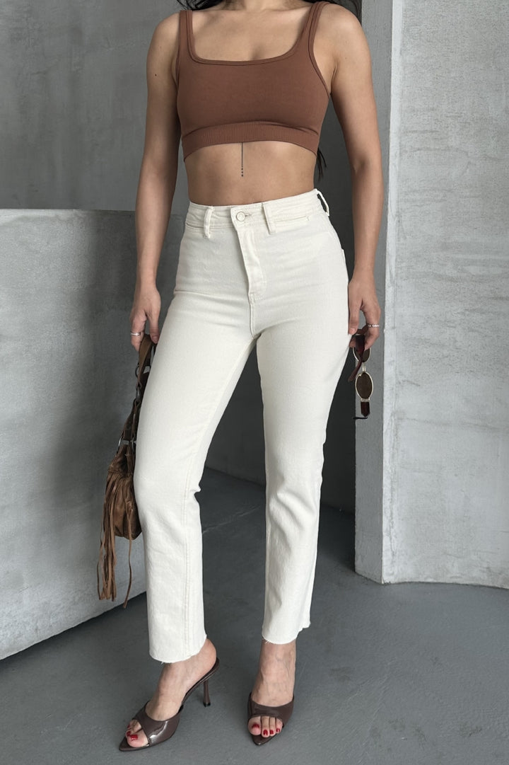 XLJ Palazzo Jeans with Pocket Detail - Lage