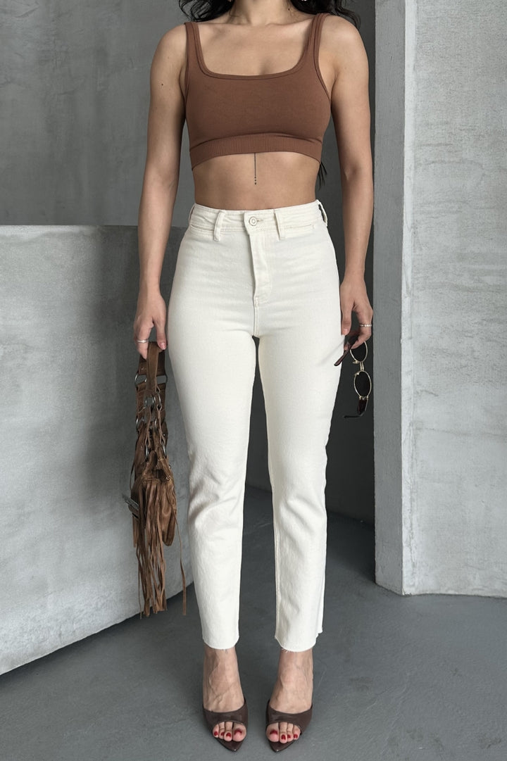 XLJ Palazzo Jeans with Pocket Detail - Lage