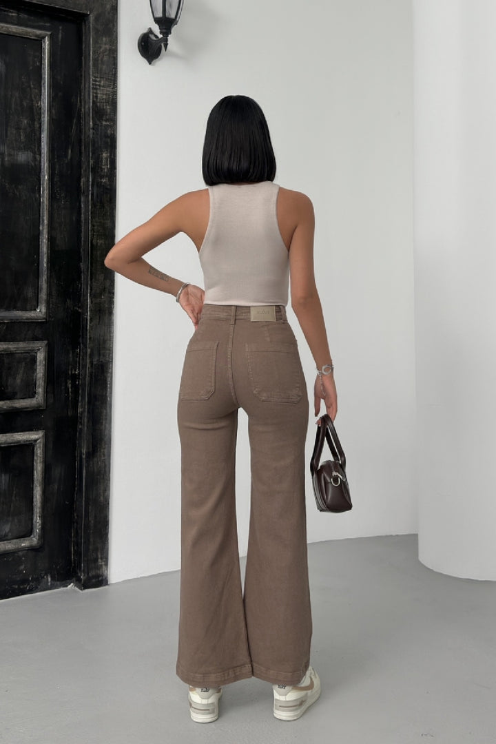 XLJ Front Pocket Detailed Jean - Brunswick
